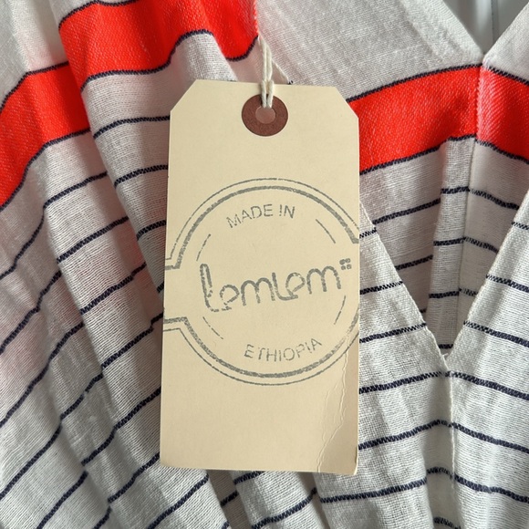 NWT Lemlem Safia Tunic Cover Up / Dress ~Handwoven Resortwear - Picture 5 of 9